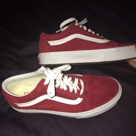 red velvet vans high tops